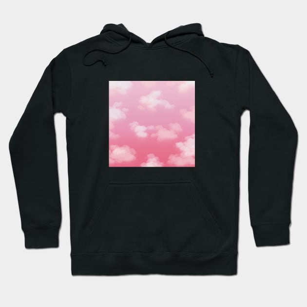 Beautiful Pink Sky with Clouds Hoodie by mil.creates